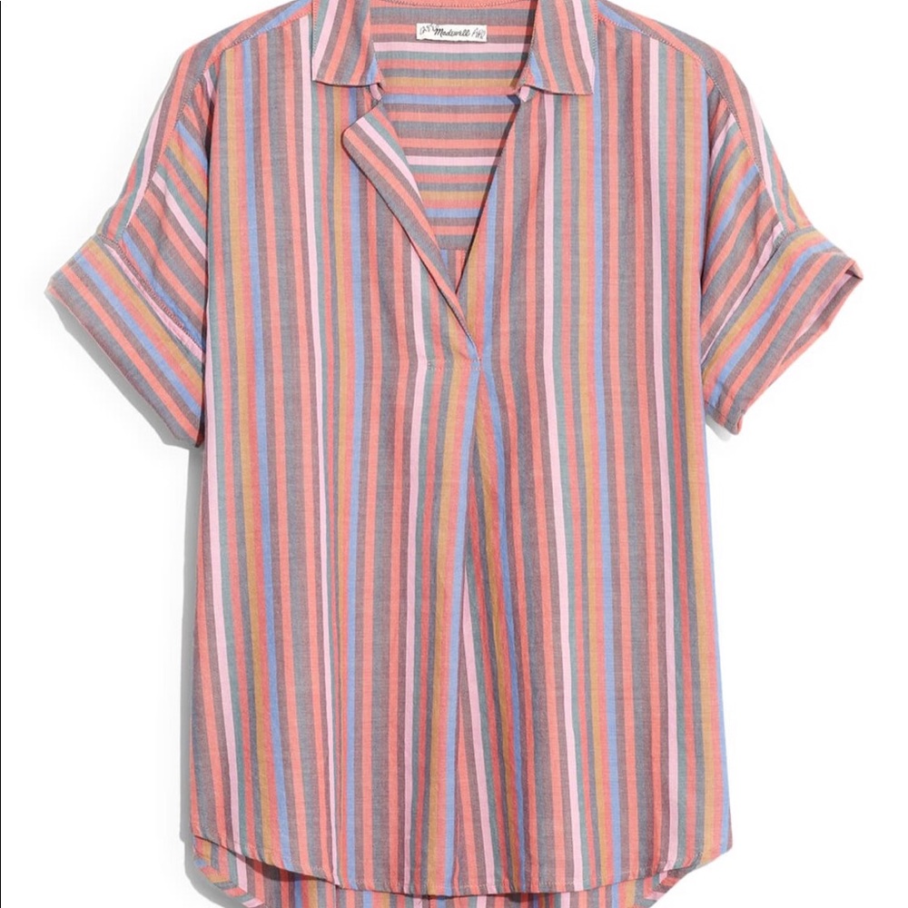 MADEWELL Courier Button-down Boxy Shirt